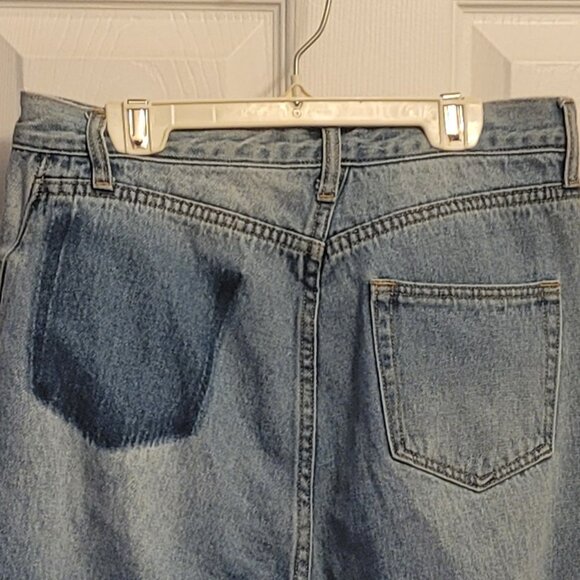 Fabulous Ann Andelman Asymmetrical Twisted Flared Jeans Blue EUC - Picture 5 of 10